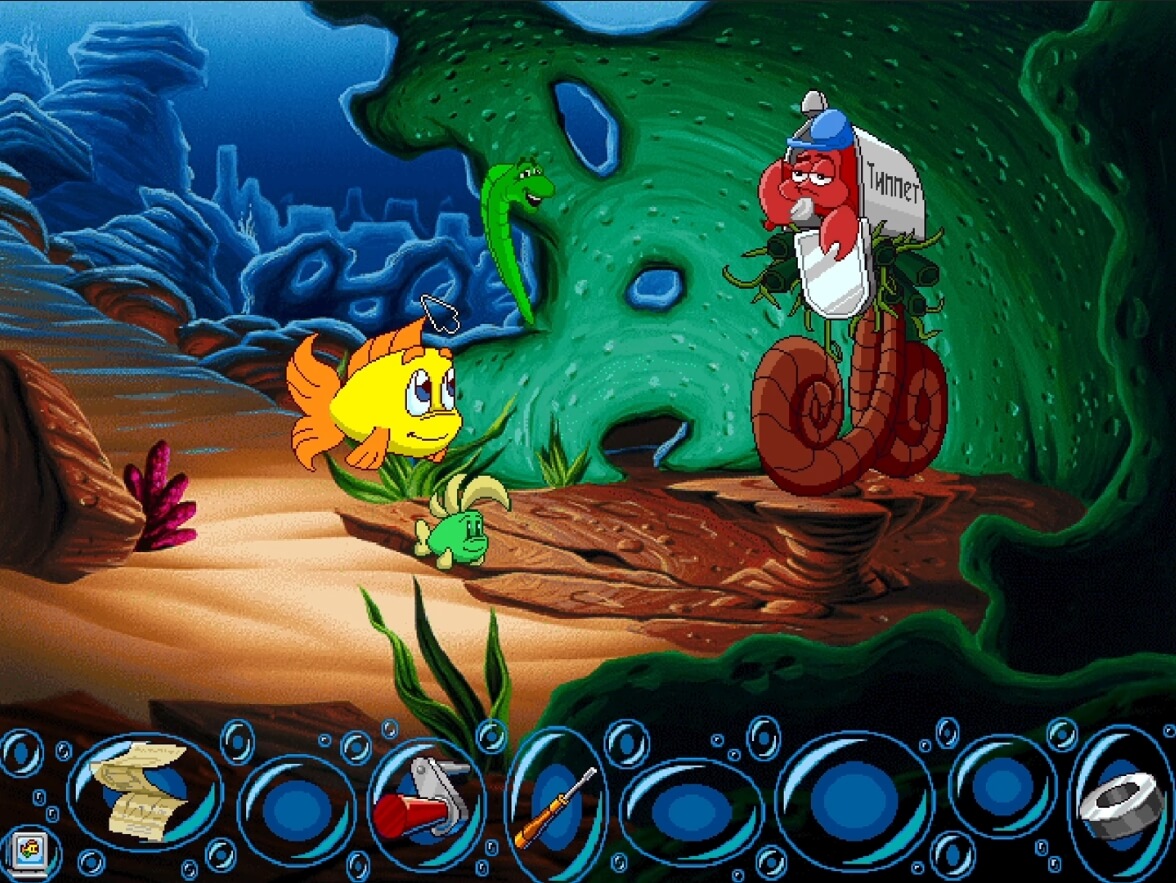 Freddi Fish 4 The Case of the Hogfish Rustlers of Briny Gulch - геймплей игры Windows